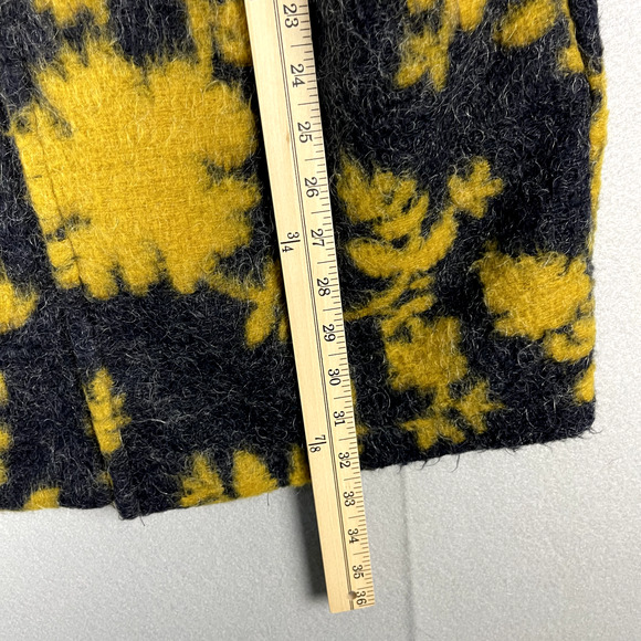 Pomodoro Mohair Blend Jacket Coat Women 8 Floral Pocket Collarless Made in Italy - Picture 10 of 16